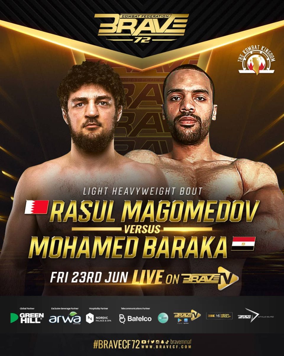 BRAVE CF 72: Rasul Magomedov, who beat Kyle Snyder in wrestling, makes ...
