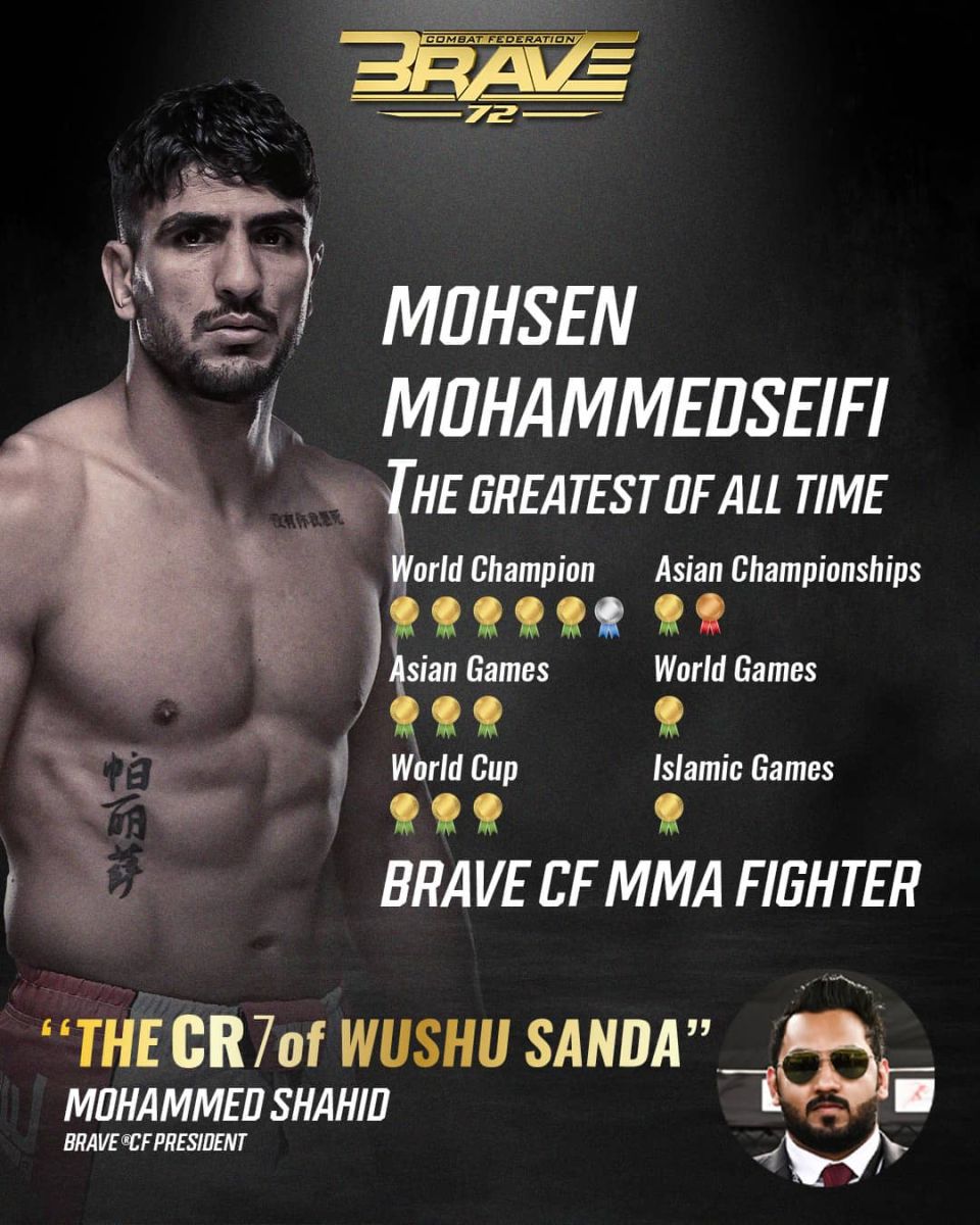 BRAVE CF 72: Mohsen Mohammedseifi hailed as the Cristiano Ronaldo of ...