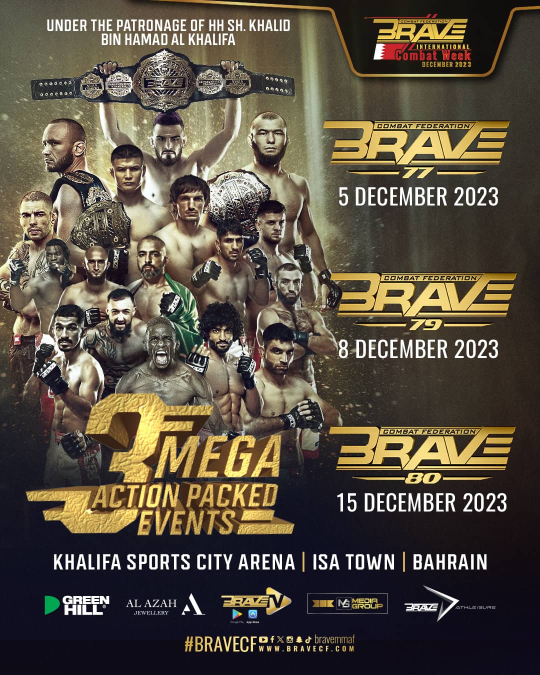 Brave CF set for Spain, Brazil, and Bahrain in busy finish to 2023 –  Fighters Only