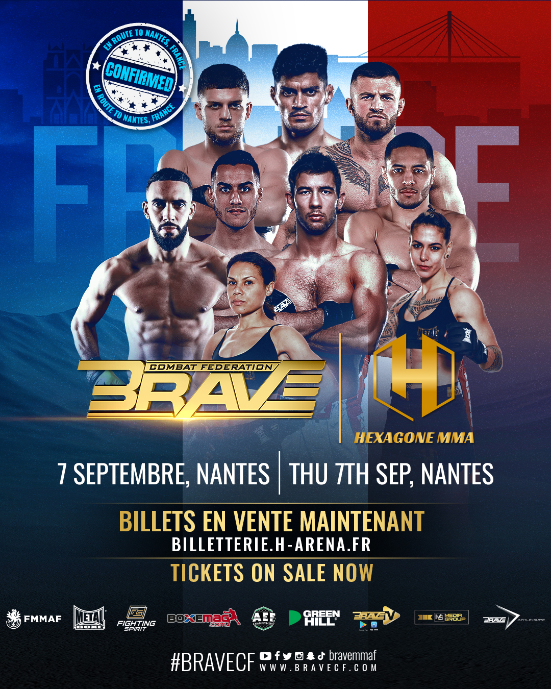 BRAVE CF and HEXAGONE MMA announce first fighters