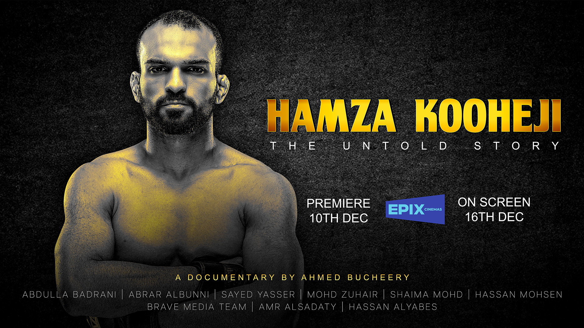 Bahrain Hero Hamza Kooheji's Documentary Premieres at EPIX Cinemas