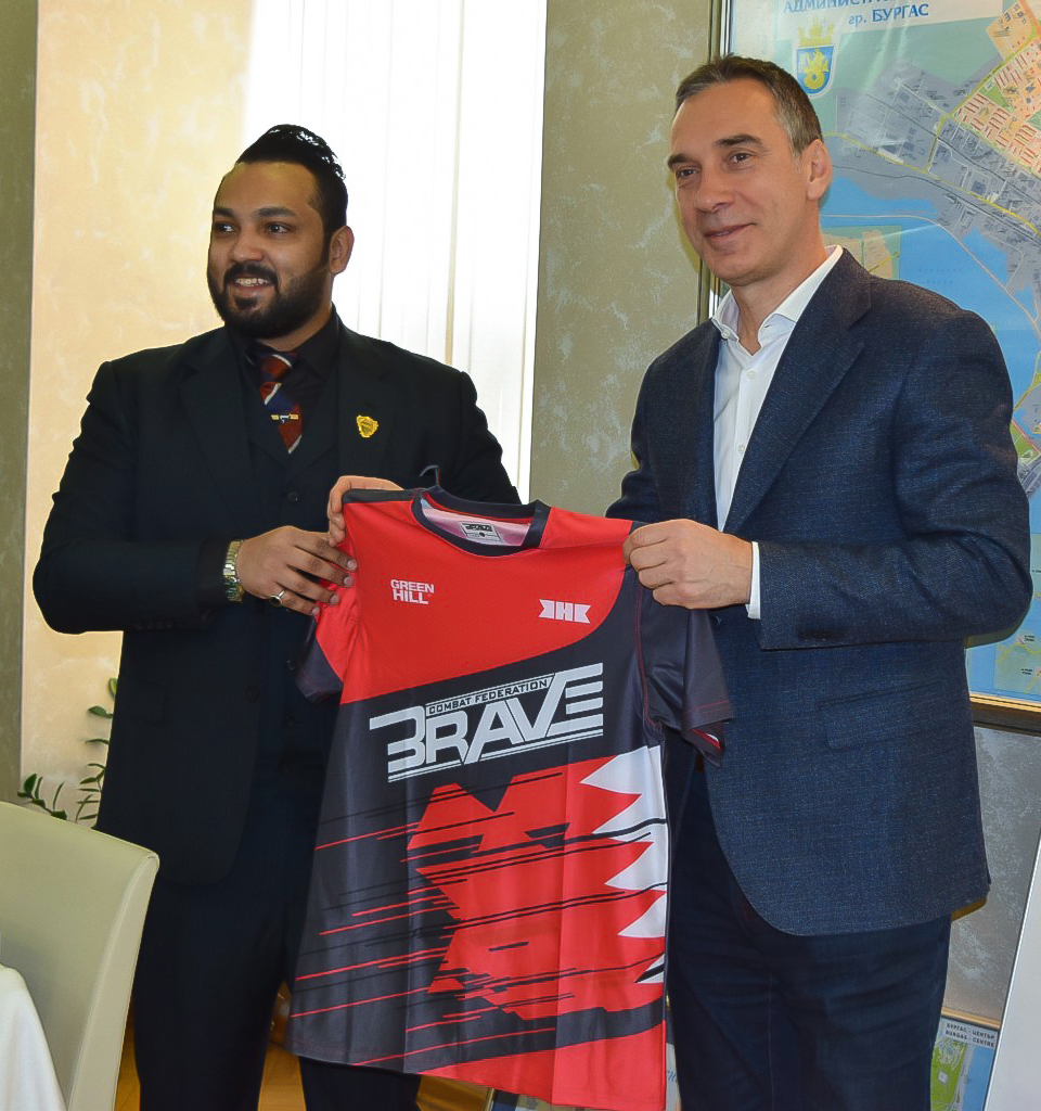 BRAVE CF President Mohammed Shahid Meets Burgas, Bulgaria Mayor Dimitar Nikolov